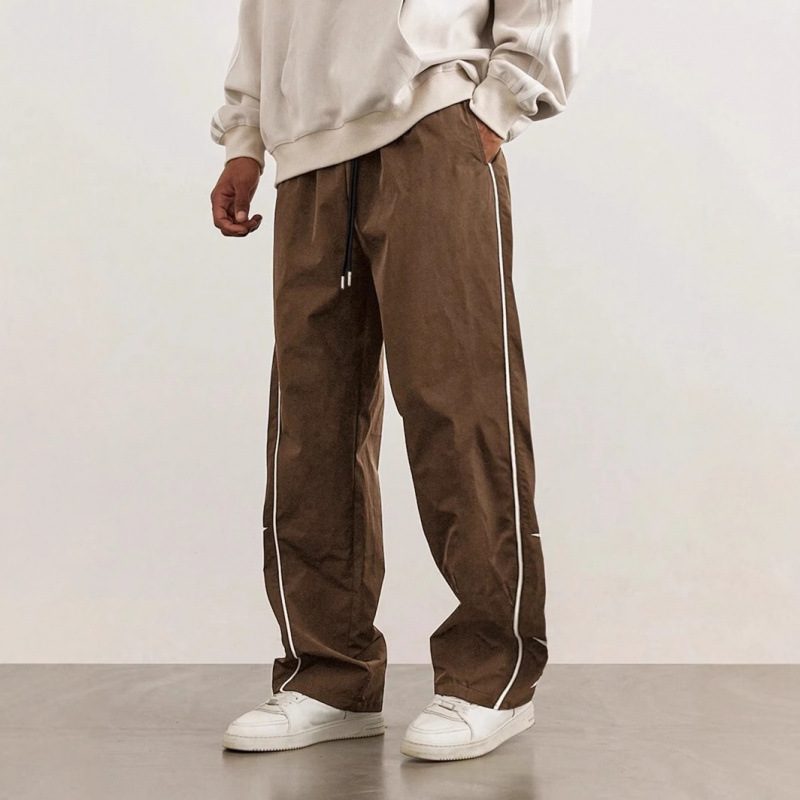 Star Print White-Line Jogger Pants