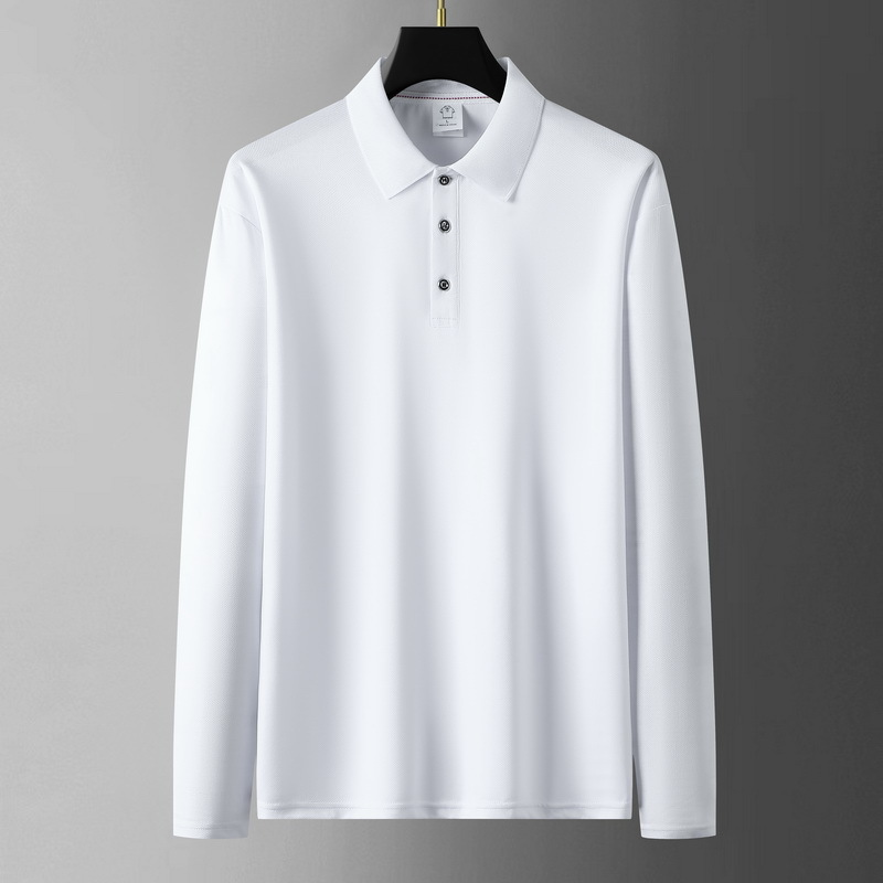 Men's Solid Long Sleeve Quick-Dry Polo