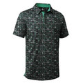 Men's Printed Quick-Dry Golf Polo Shirt