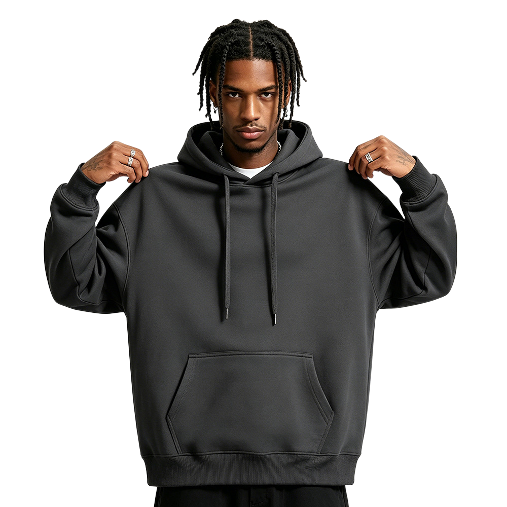 Soft Cotton Blend Pullover Hoodie