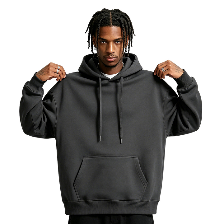Soft Cotton Blend Pullover Hoodie