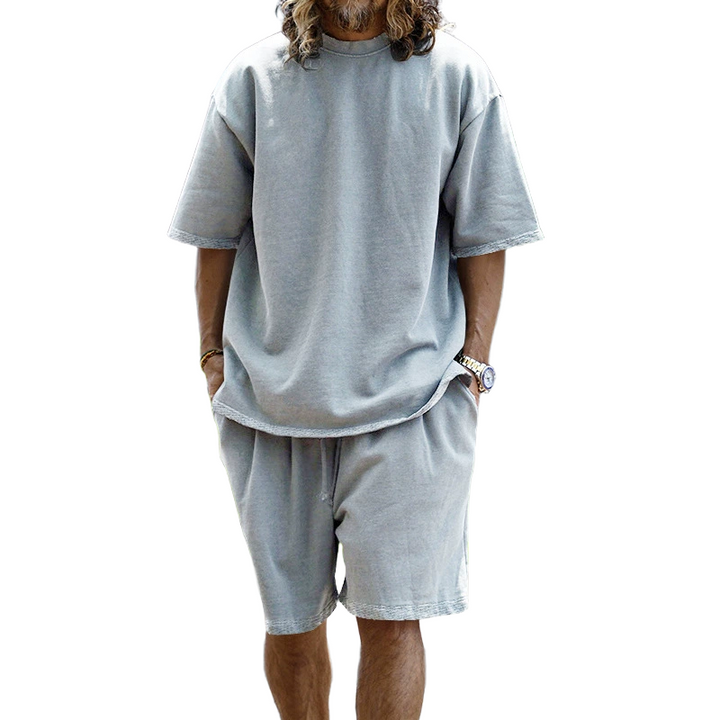 Relaxed T-Shirt &amp; Drawstring Shorts Set