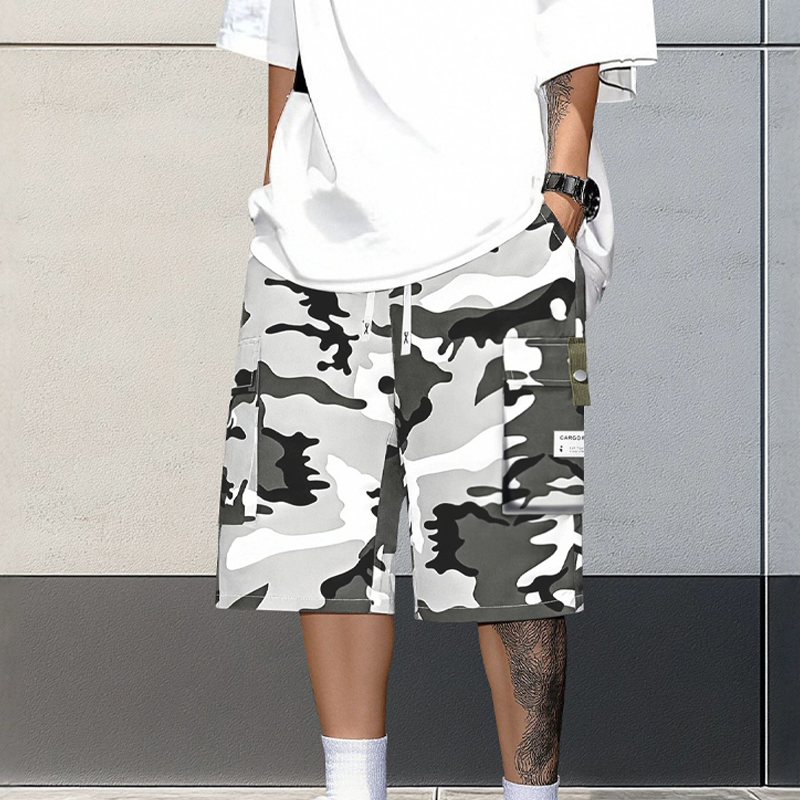 Men's Camo Cargo Shorts With Pockets