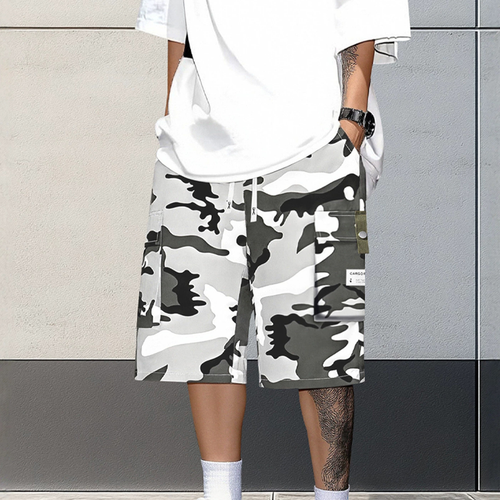 Men's Camo Cargo Shorts With Pockets