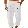 Men's Linen Multi-Pocket Casual Pants