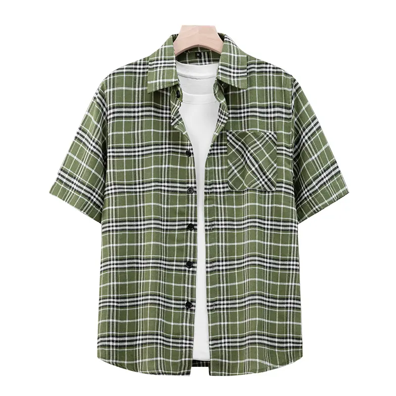 Vintage Plaid Loose-Fit Shirt