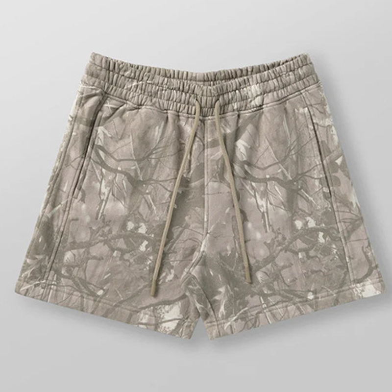Nature Print Casual Shorts