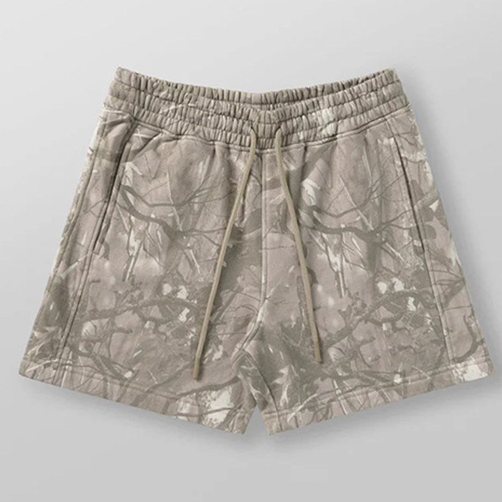Nature Print Casual Shorts