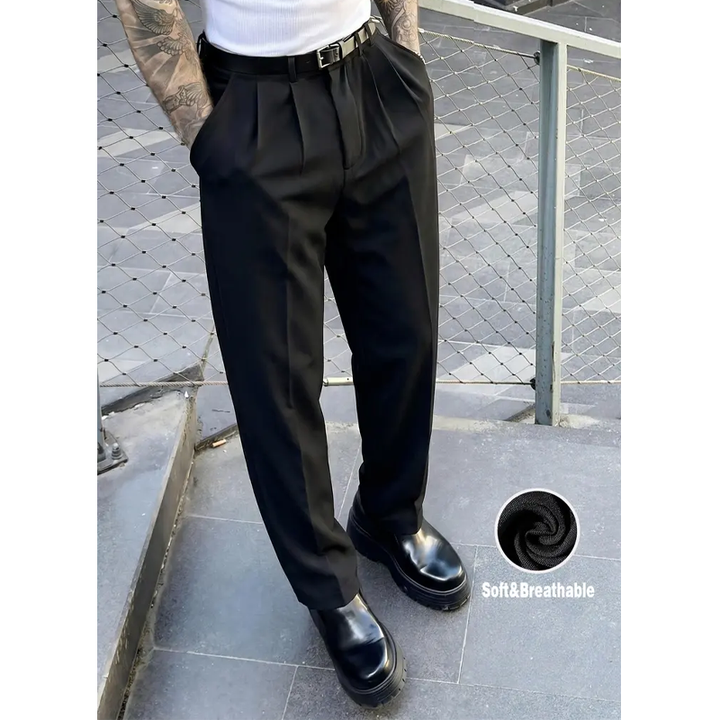 Regular Fit Button-Fly Trousers