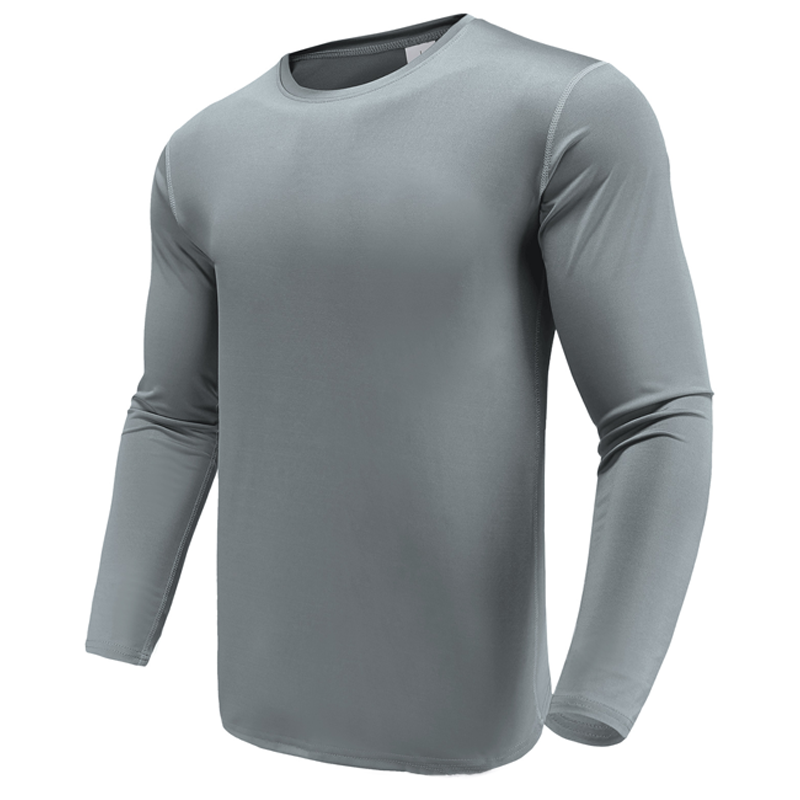 Fitted Long Sleeve Crew Neck Shirt