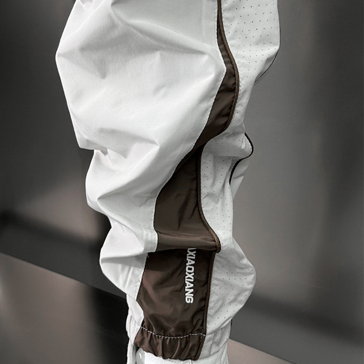 Side-Stripe Drawstring Jogger Pants