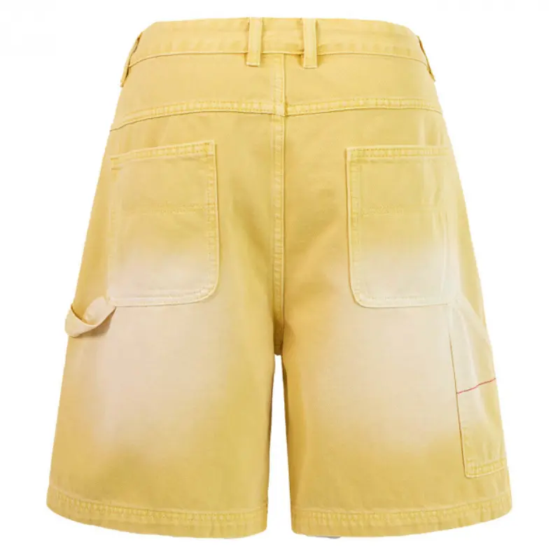 Vintage Multi-Pocket Denim Cargo Shorts