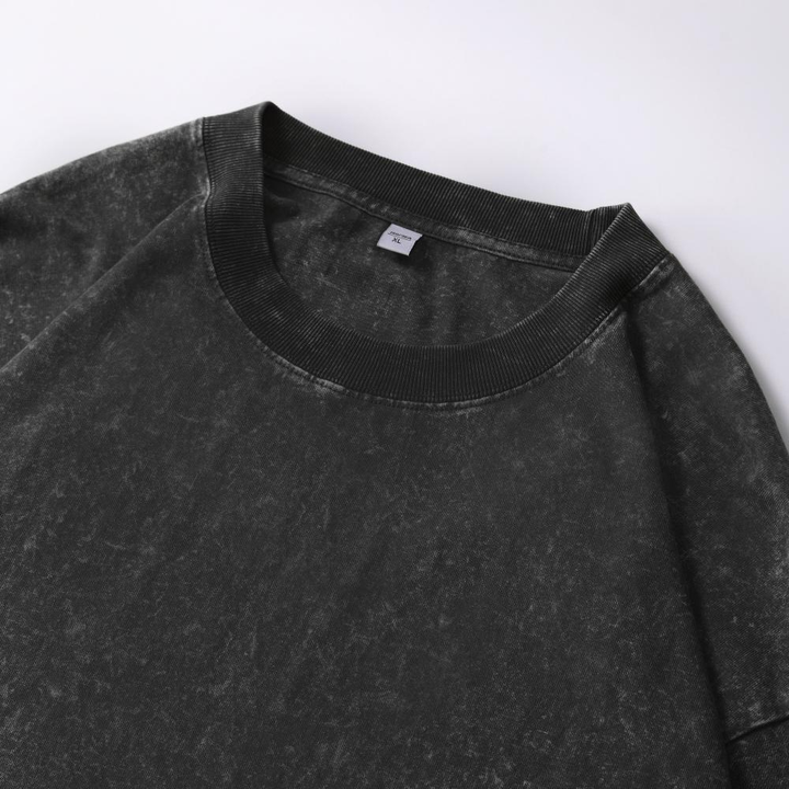 Washed Distressed Crewneck Sweatshirt
