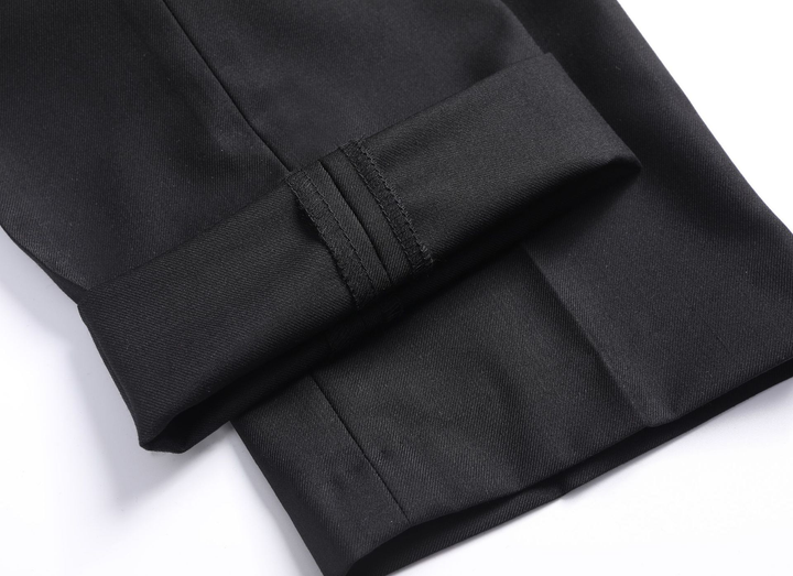 Classic Stretch Straight-Leg Dress Pants