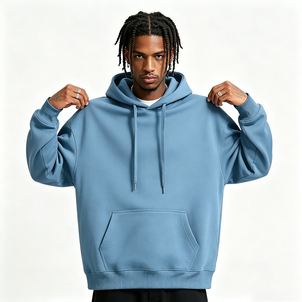 Soft Cotton Blend Pullover Hoodie