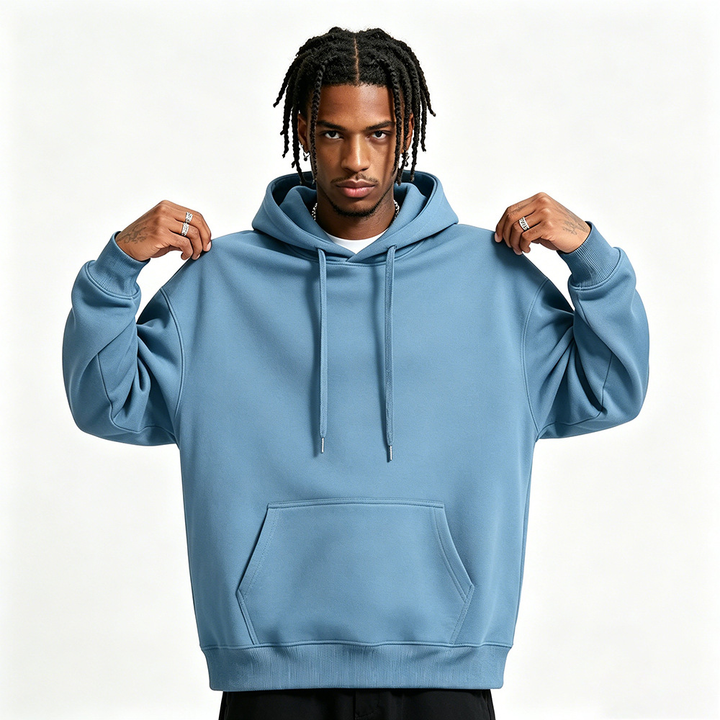 Soft Cotton Blend Pullover Hoodie
