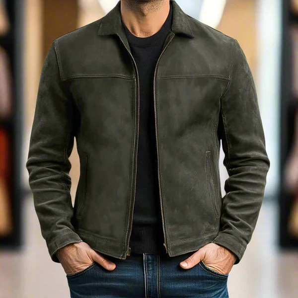 Vintage Washed Leather Jacket