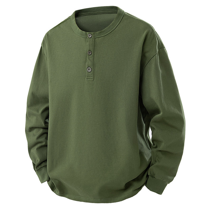 Ribbed Cuff Crewneck Long Sleeve Tee