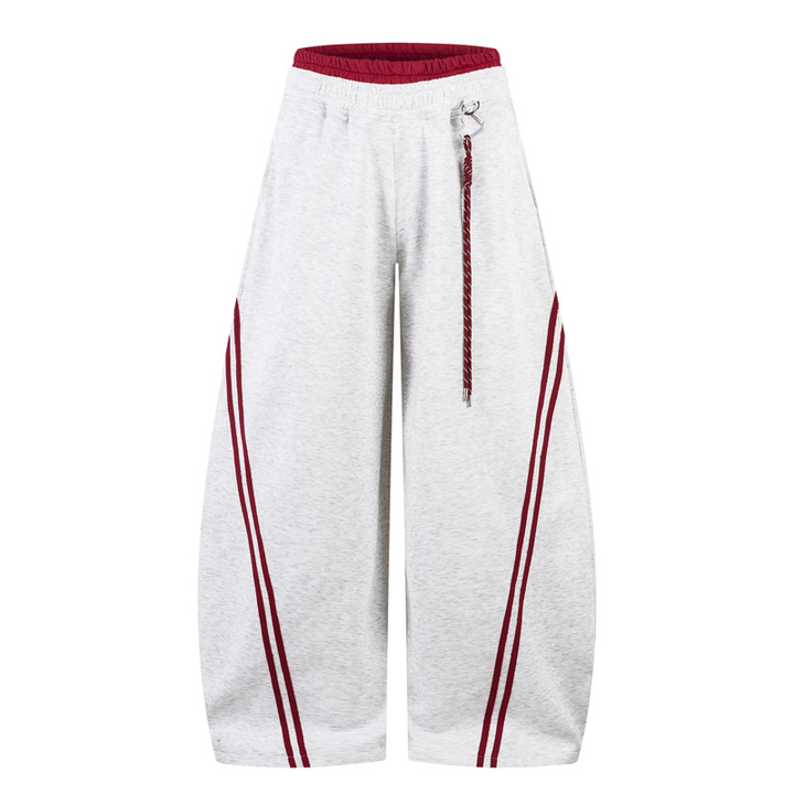 Wide Leg Side Stripe Sweatpants
