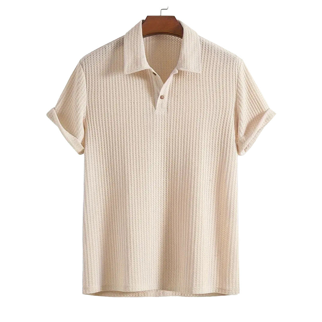 Men's Casual Knit Polo Shirt