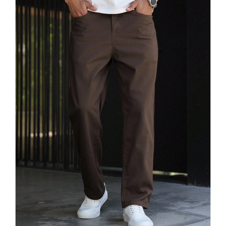 Relaxed Wide-Leg Casual Pants