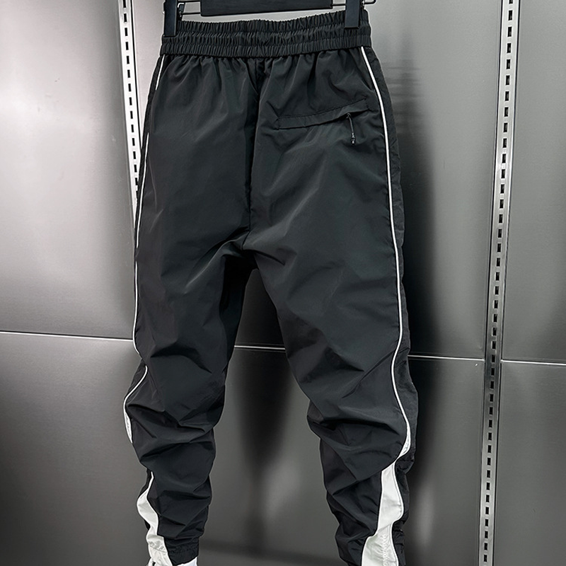 Side-Stripe Drawstring Jogger Pants