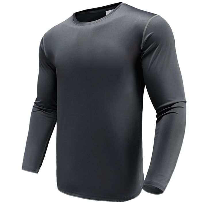 Fitted Long Sleeve Crew Neck Shirt