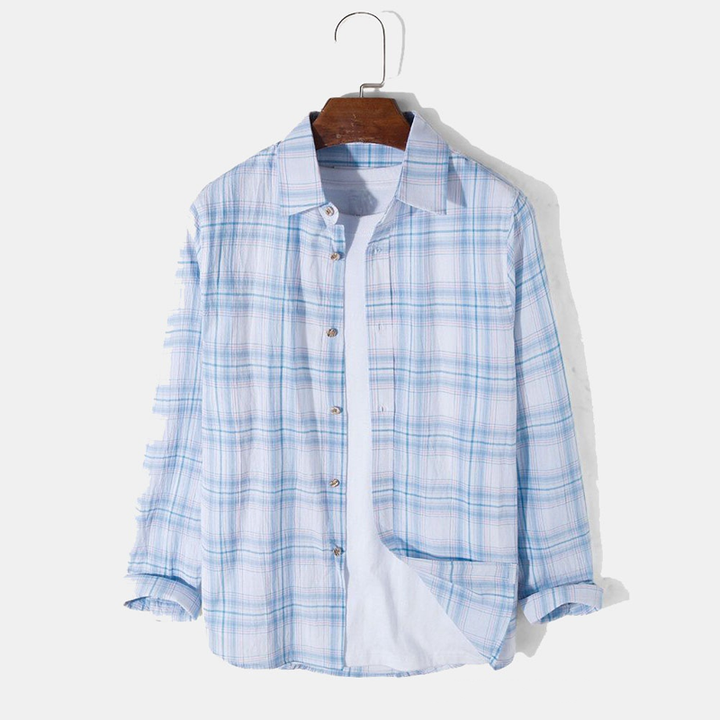 Vintage Plaid Button-Up Shirt