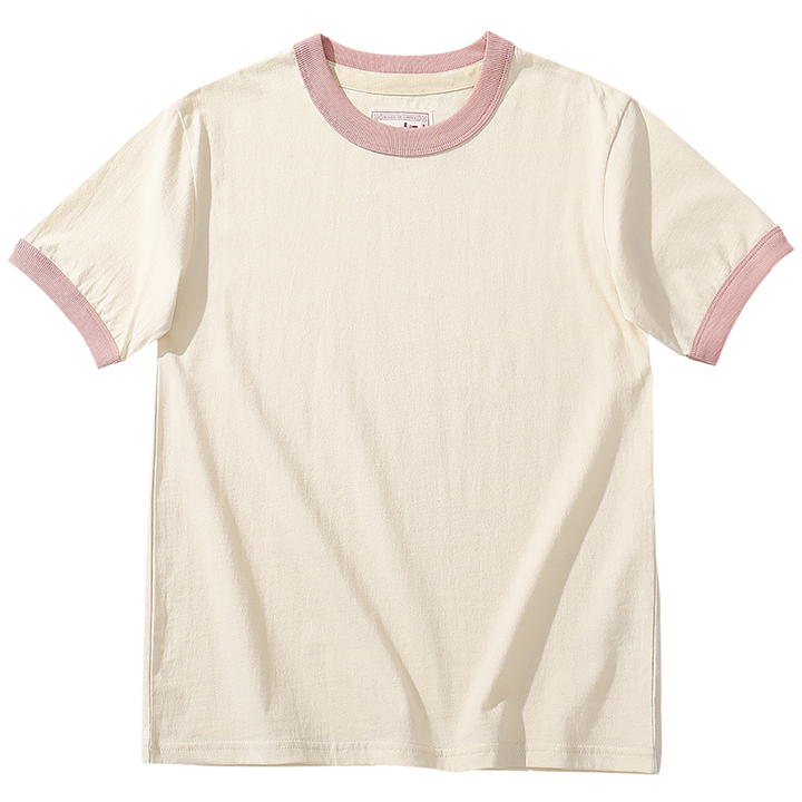 Cropped Fitted Crew Neck Tee