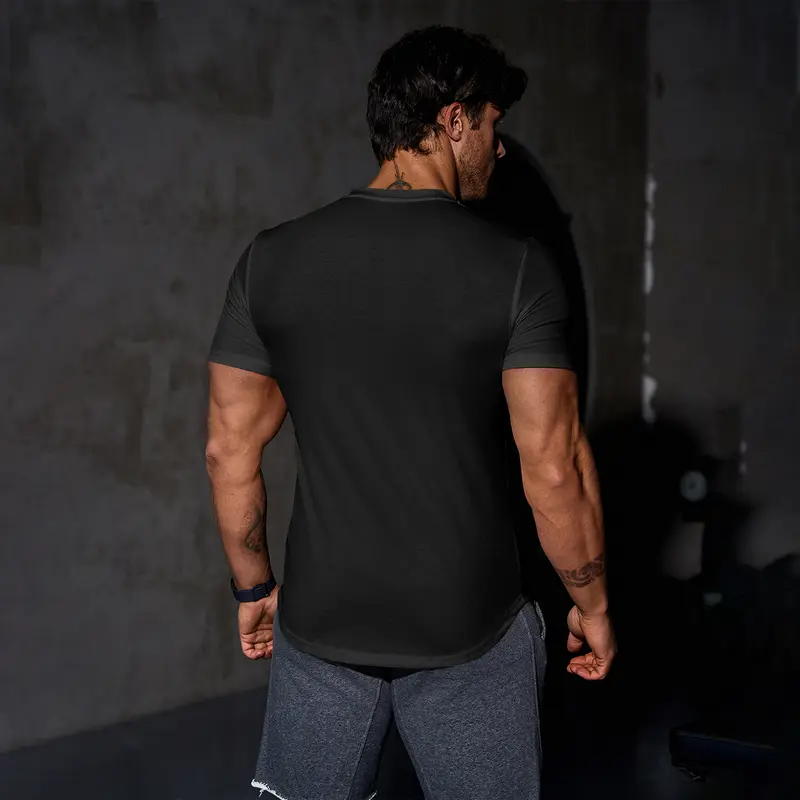 Men's Longline V-Neck Athletic Tee