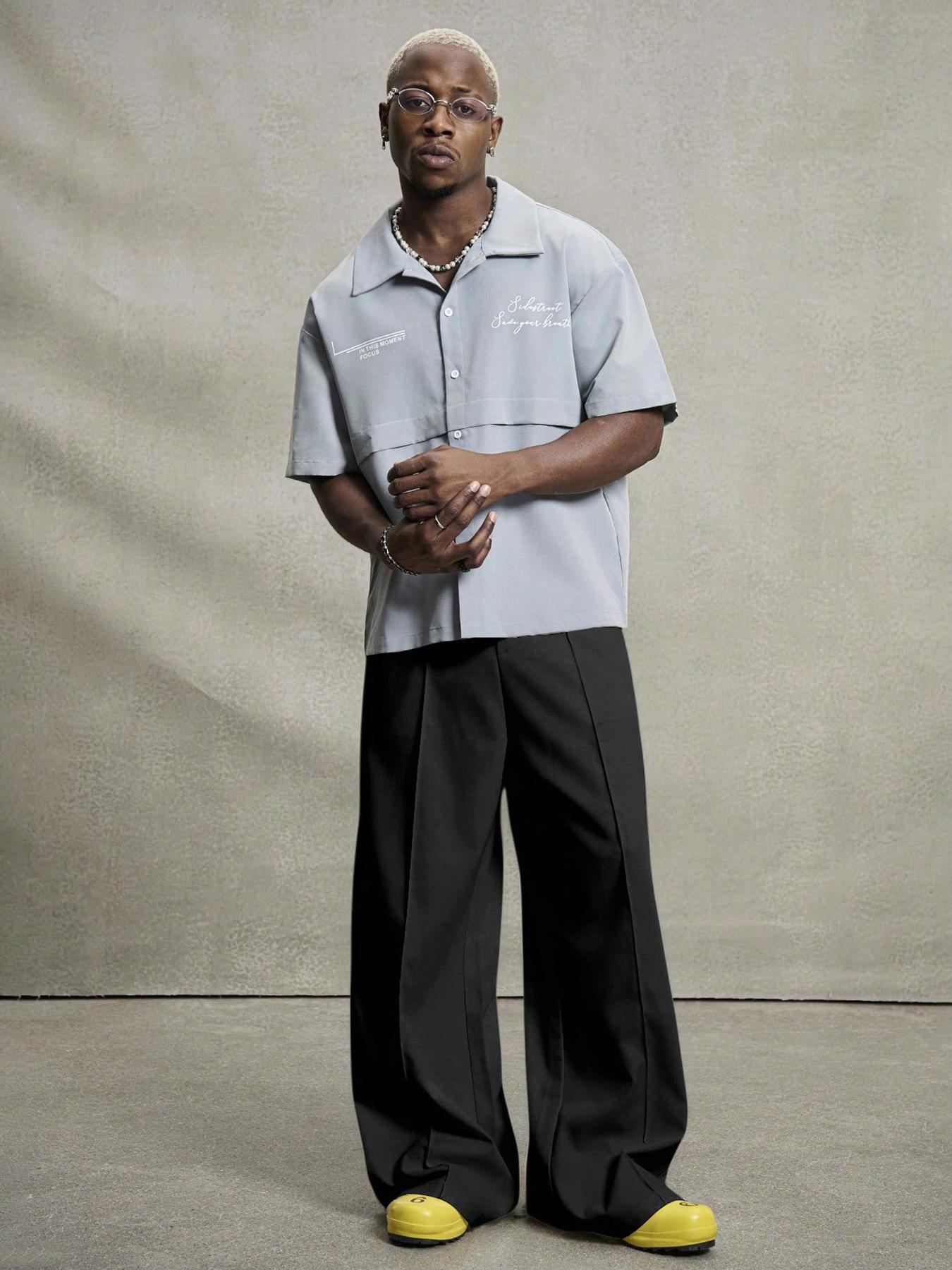 Men's Lightweight Wide-Leg Casual Pants