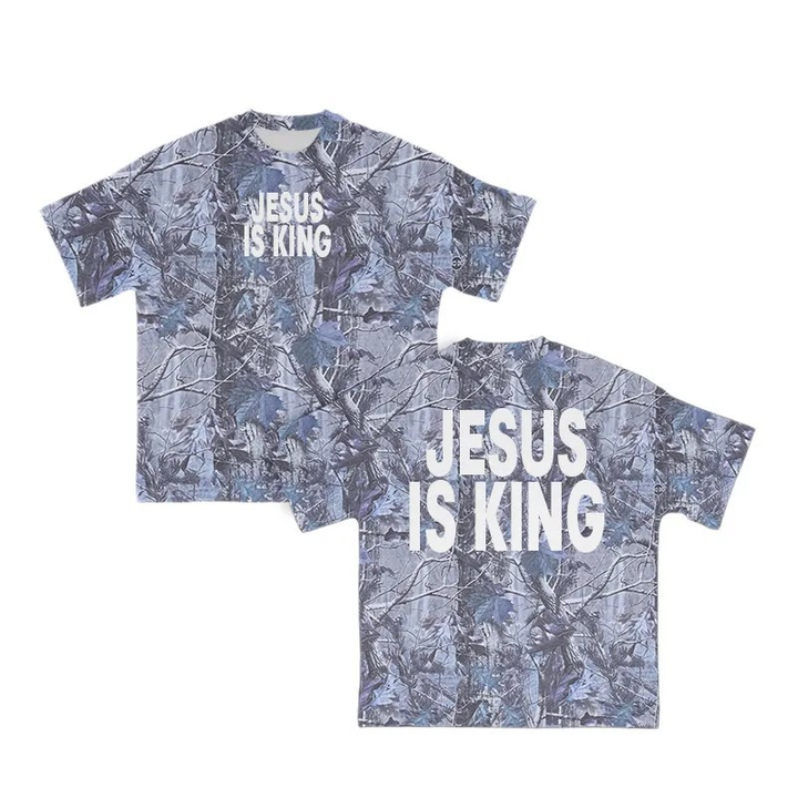 Jesus Is King Camo Graphic Tee