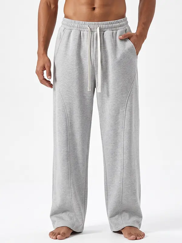 Light-Fleece Wide-Leg Sweatpants