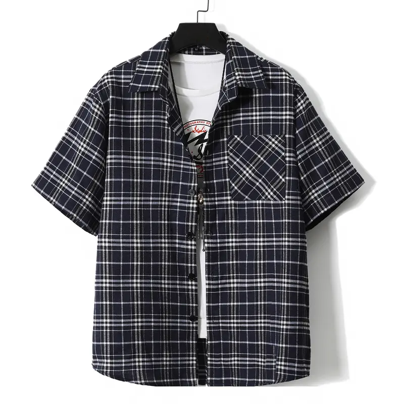 Vintage Plaid Loose-Fit Shirt