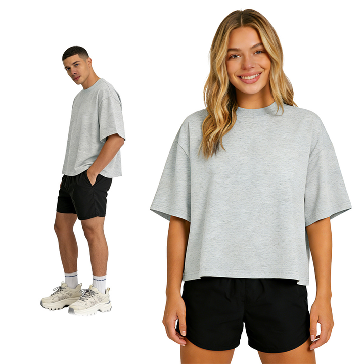 Drop Shoulder Relaxed Fit Casual T-Shirt