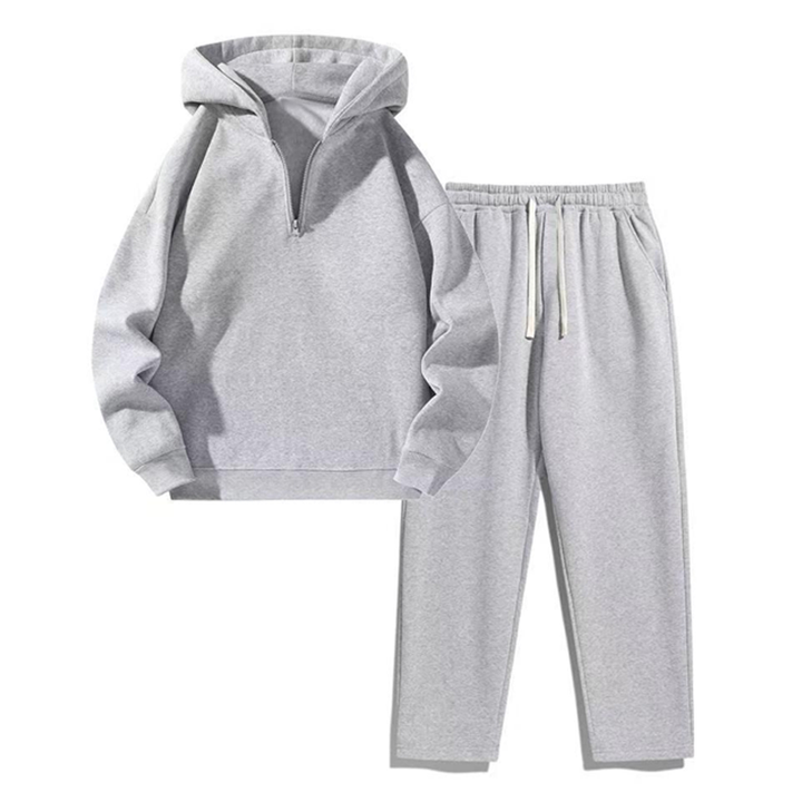 Half-Zip Hoodie &amp; Sweatpants Set