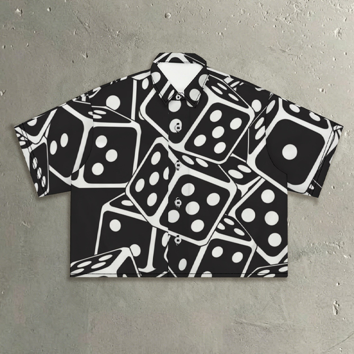Retro Plaid Print Short Sleeve Shirt