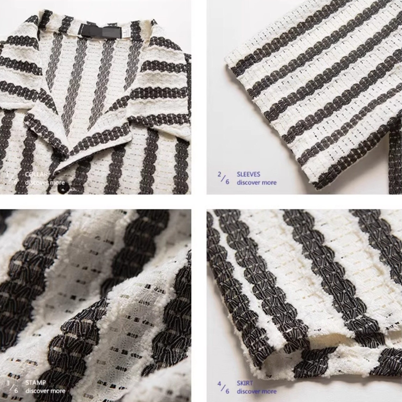 Textured Short Sleeve Button-Up Shirt