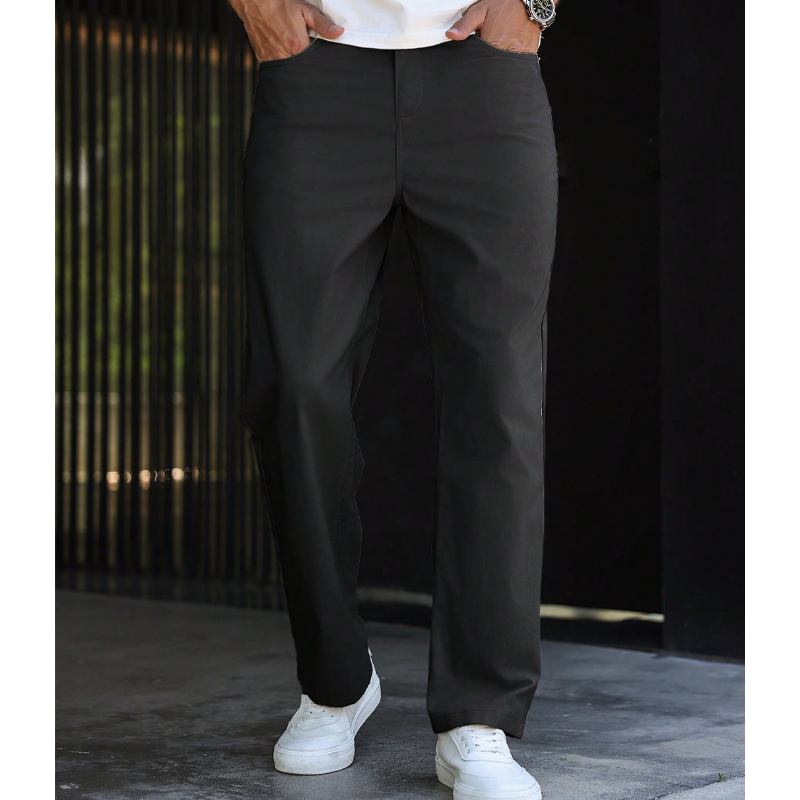 Relaxed Wide-Leg Casual Pants