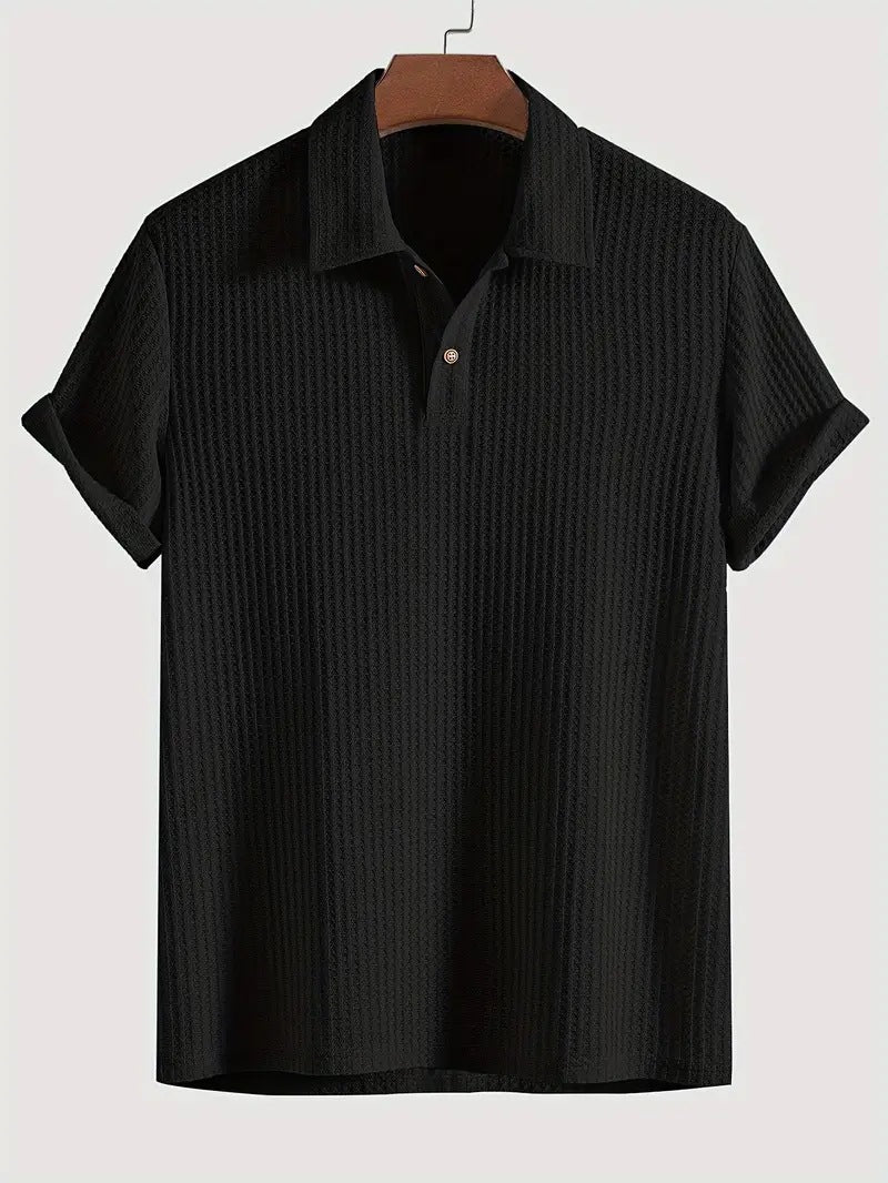 Men's Casual Knit Polo Shirt