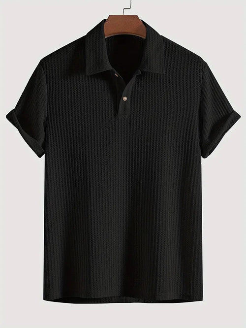 Men's Casual Knit Polo Shirt