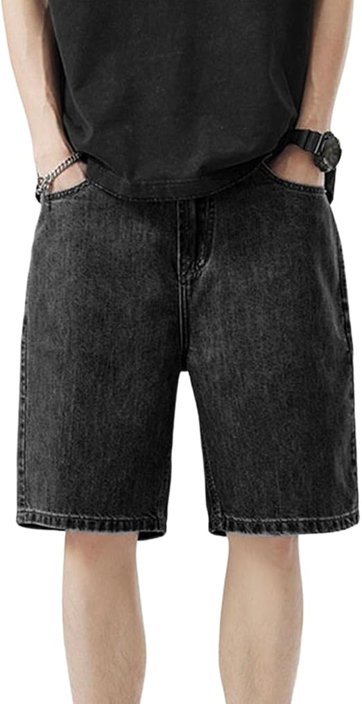Men's Washed Denim Shorts