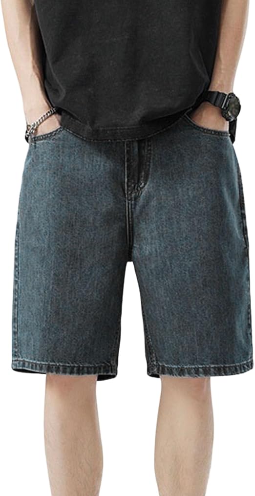Men's Washed Denim Shorts