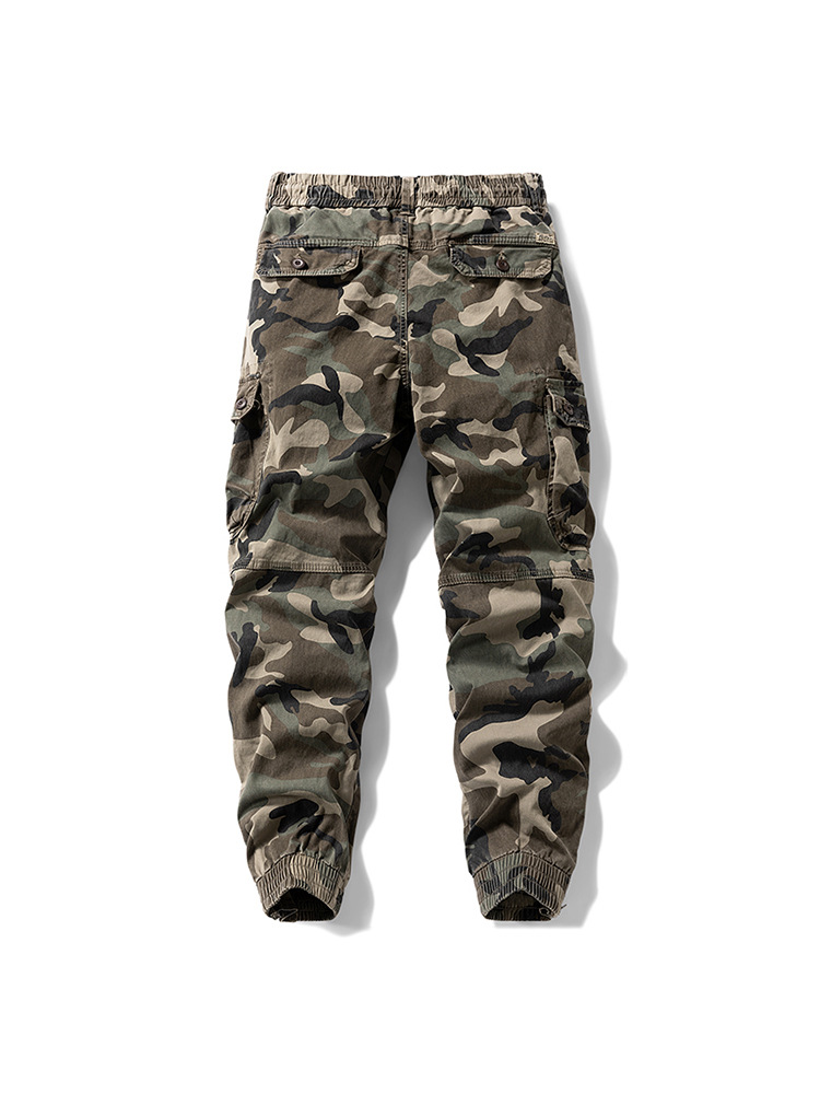 Men's Camo Cotton Cargo Jogger Pants