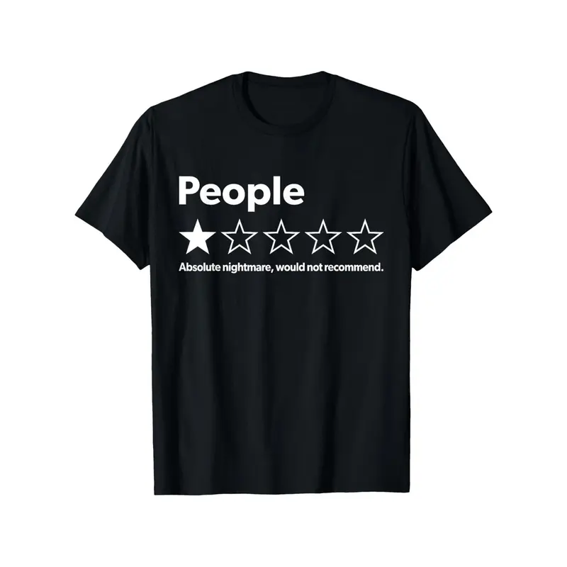 Men's Funny 1-Star Review Cotton Tee