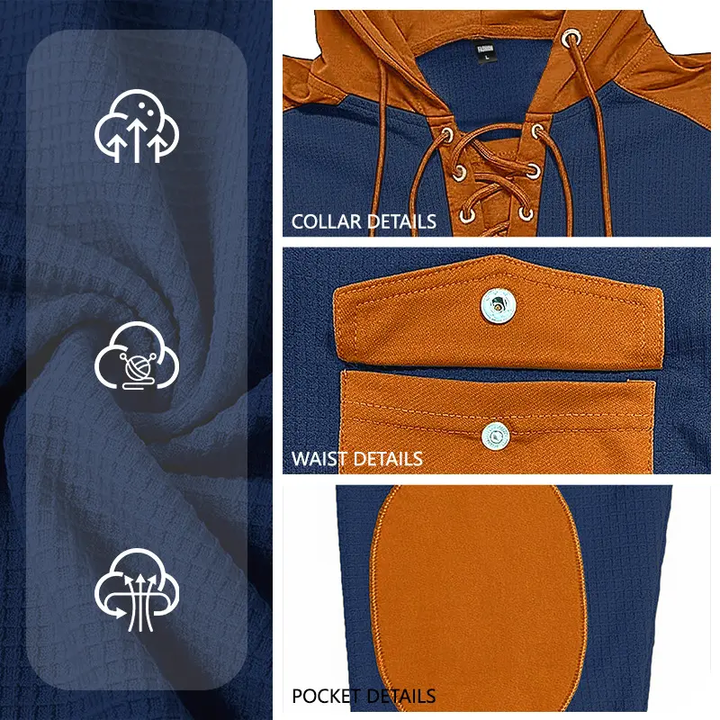 Casual Drawstring Pullover Hoodie