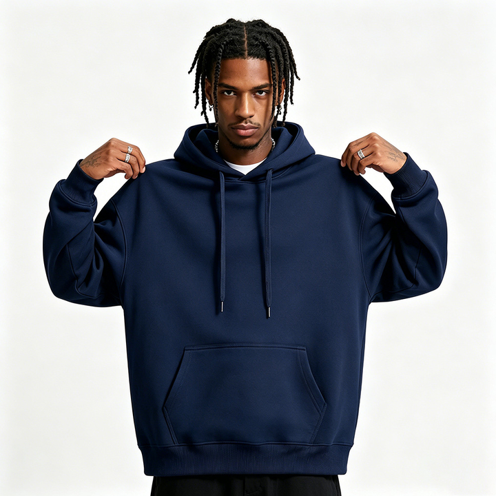 Soft Cotton Blend Pullover Hoodie