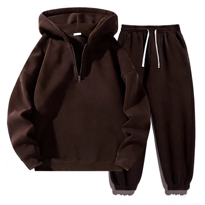 Minimalist Solid-Color Hoodie &amp; Pants Set
