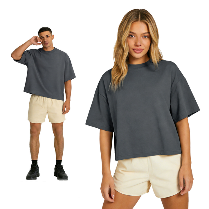 Drop Shoulder Relaxed Fit Casual T-Shirt