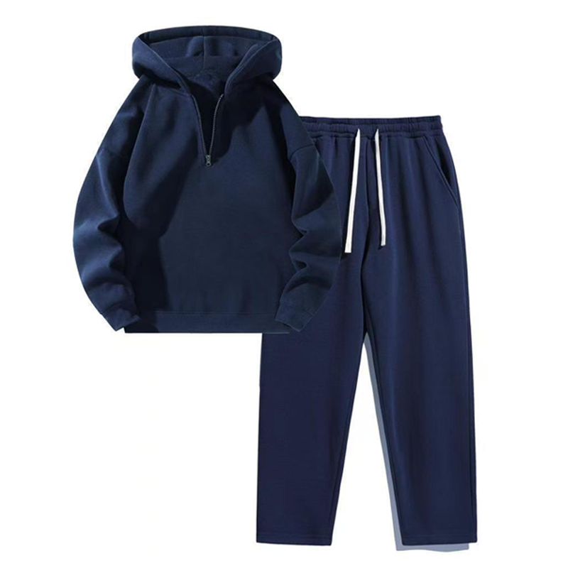 Half-Zip Hoodie &amp; Sweatpants Set